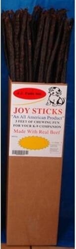 J.J. Fuds 3 Ft Chew Sticks Display Natural Dog Chews - Beef - 36 In  