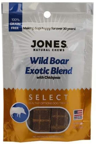 Jones Natural Chews Alligator Exotic Blend with Chickpeas Natural Dog Treats - 3 oz  