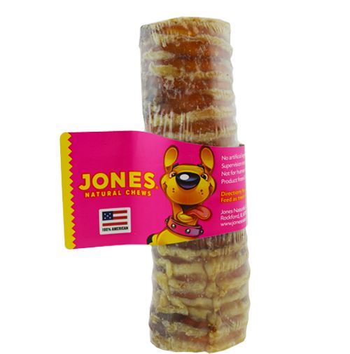 Jones Natural Chews Beef Windees Beef Trachea Tubes Natural Dog Chews - 6 Inch - 40 Count  