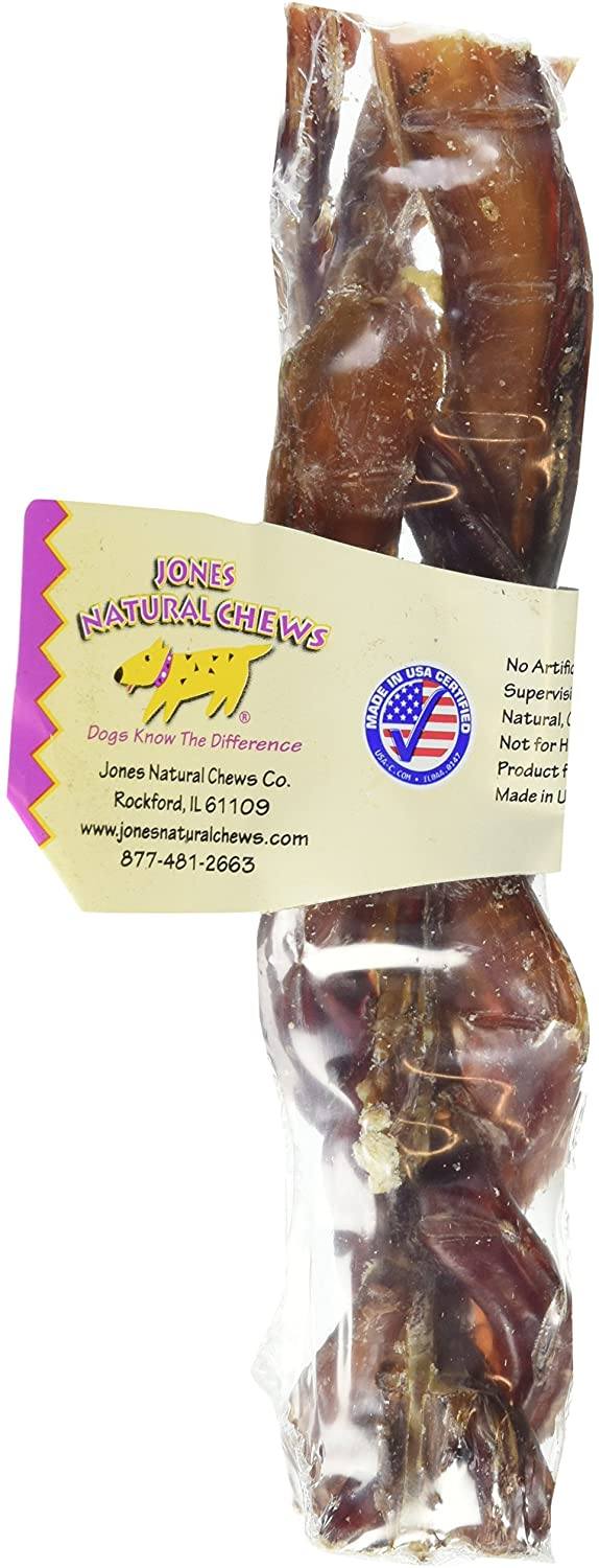 Jones Natural Chews Braided Stick Large - 6-7 Inch - 1 oz  