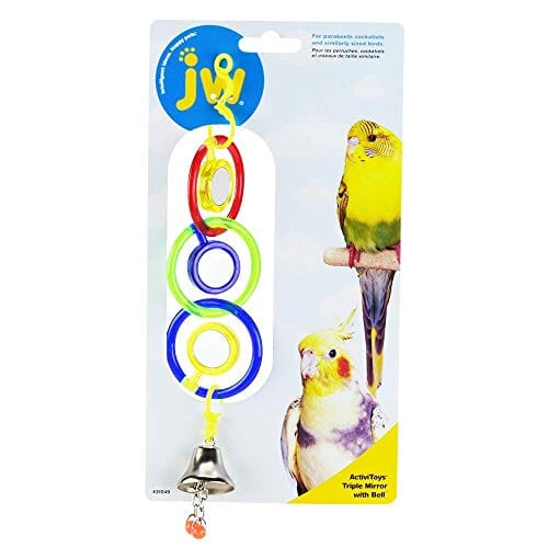 JW Pet Activitoys Triple Mirror Plastic Bird Toy  