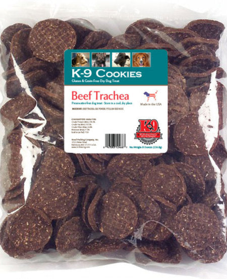 K-9 Kraving Treats Canine Cookies Beef Trachea Baked Dog Treats - 8 oz Bag  