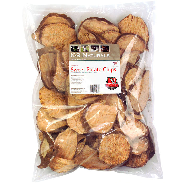 K-9 Kraving Treats Sweet Potato Chips Baked Dog Treats - Case of 5 lb  