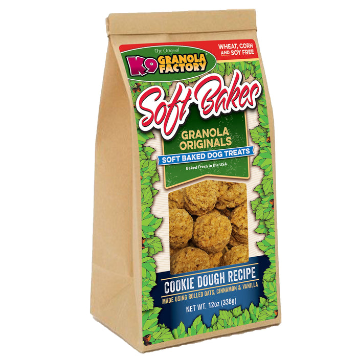 K9 Granola Granola Soft Bakes Cookie Dough Crunchy Dog Treats - 12oz