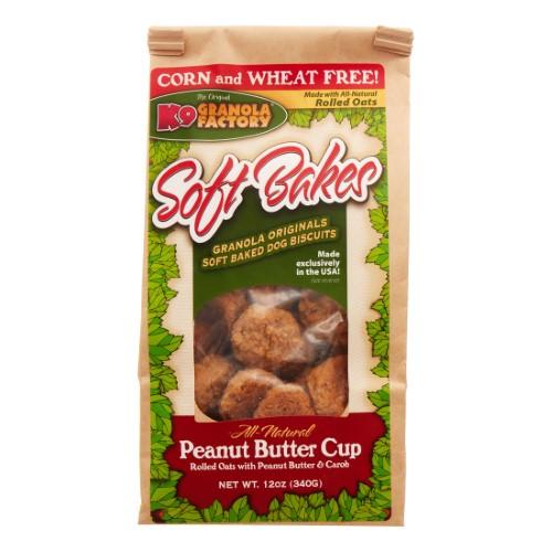 K9 Granola Granola Soft Bakes Peanut Butter Cup Crunchy Dog Treats - 12oz