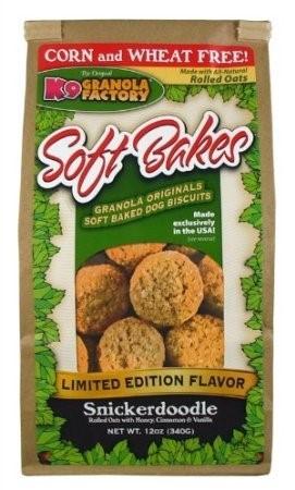 K9 Granola Granola Soft Bakes Snickerdoodle Crunchy Dog Treats - 12oz  