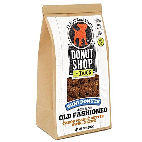 K9 Granola Mini Donuts Carob PB Swirl Baked Dog Treats - 12oz  