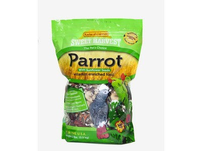 Kaylor of Colorado Parrot with Sunflower Sweet Harvest Bird Food - 2 lb Bag  
