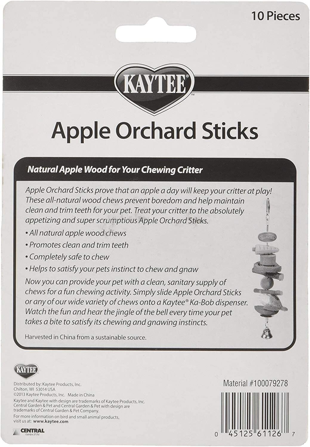 Kaytee Apple Orchard Sticks - 10 pk  