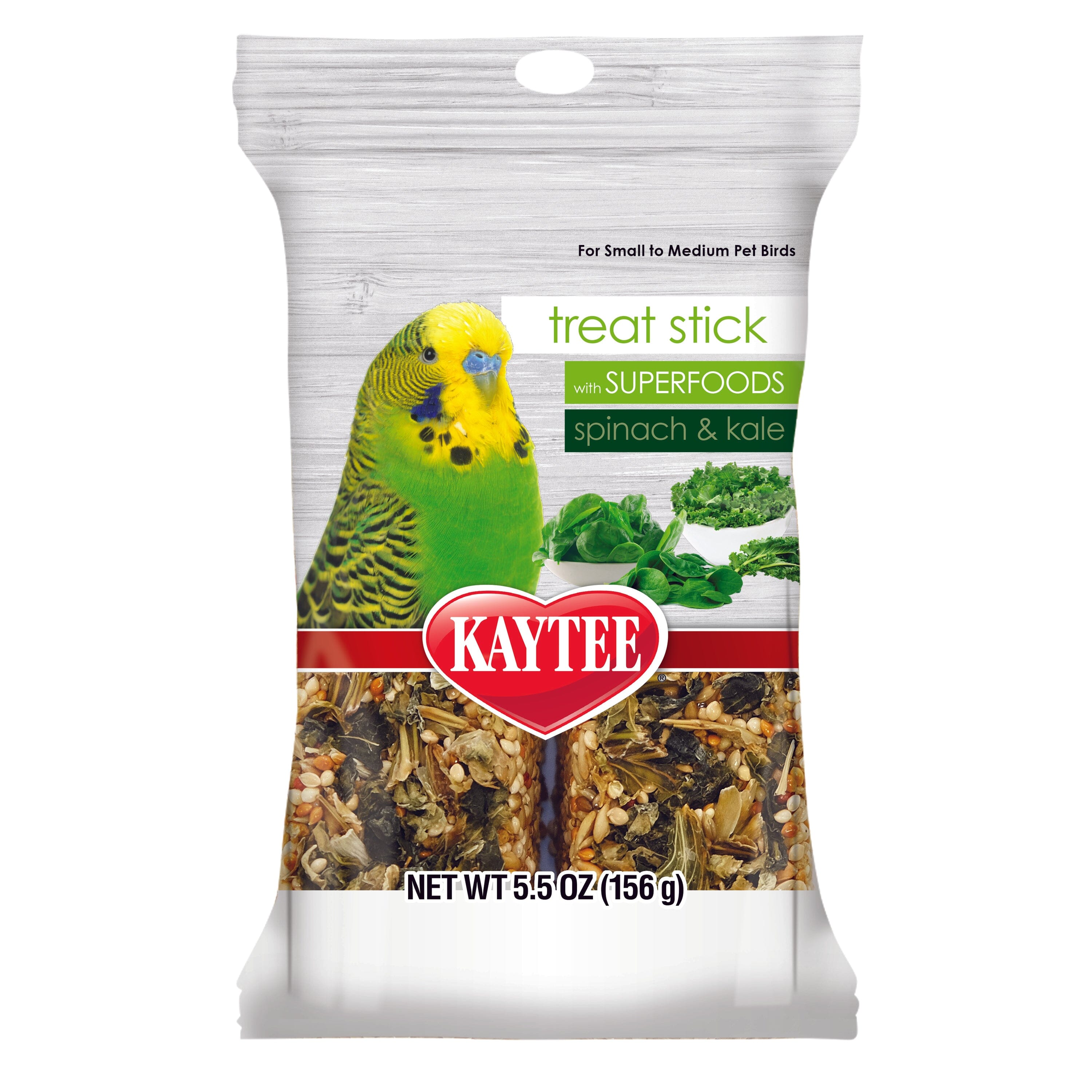 Kaytee Avian Superfood Treat Stick Spinach & Kale 5.5oz Net Weight - 5.5 Oz  