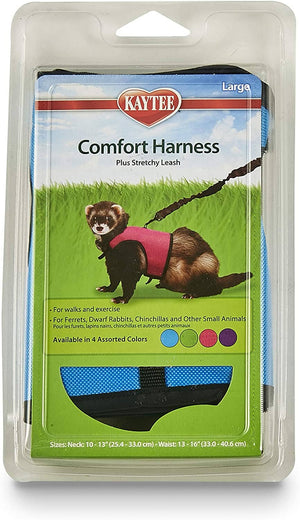 Kaytee Comfort Harness & Stretchy Leash Assorted - Large
