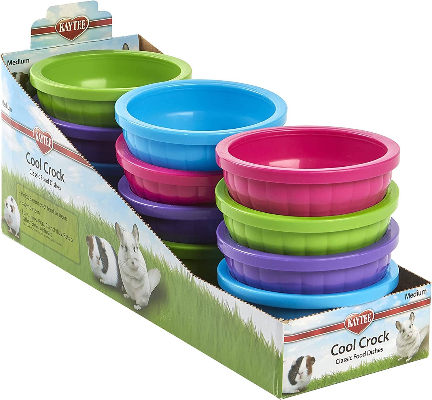 Kaytee Cool Crock - Medium - 4.5 in X 2 in - 12 Piece  