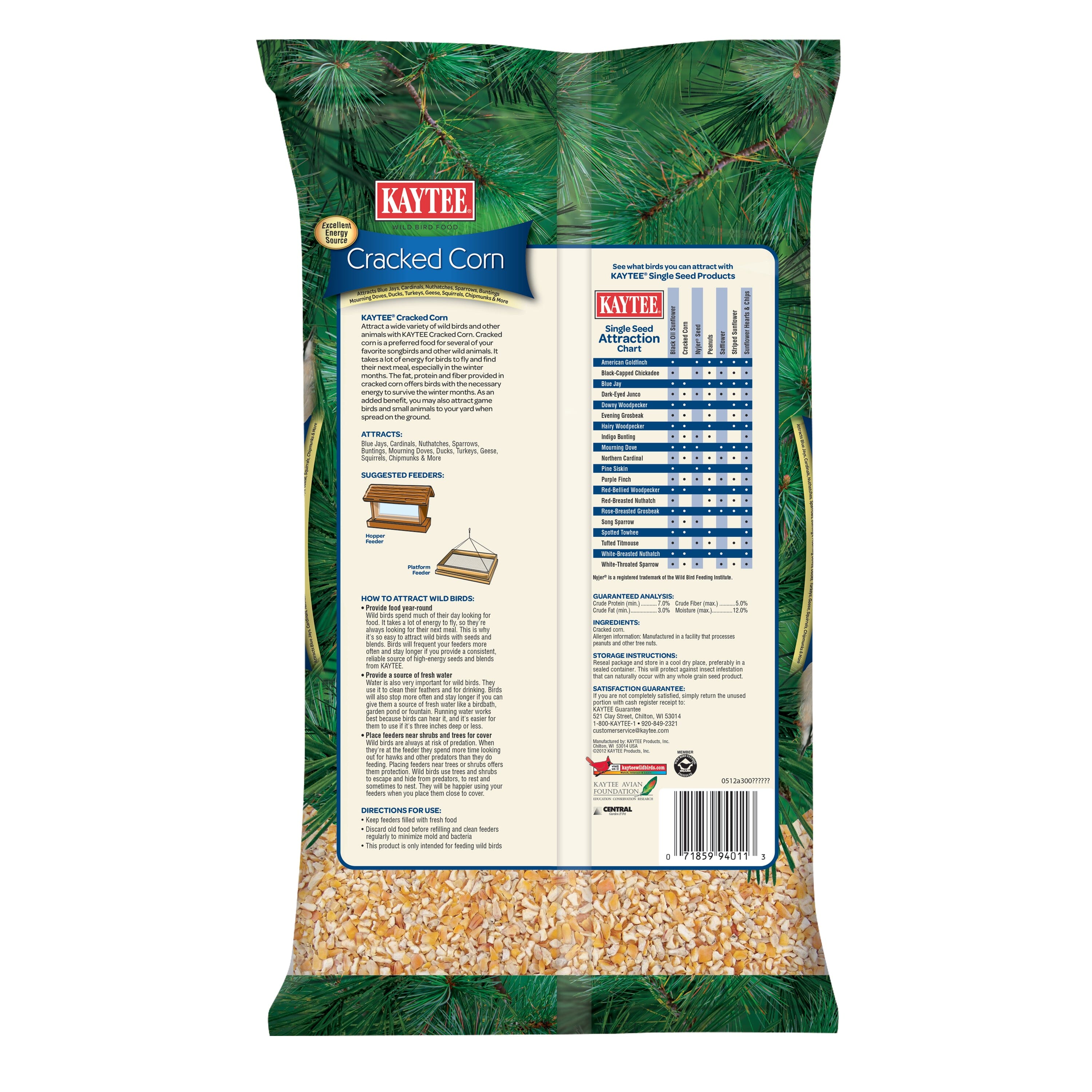 Kaytee Cracked Corn Wild Bird Food - 4 lb  