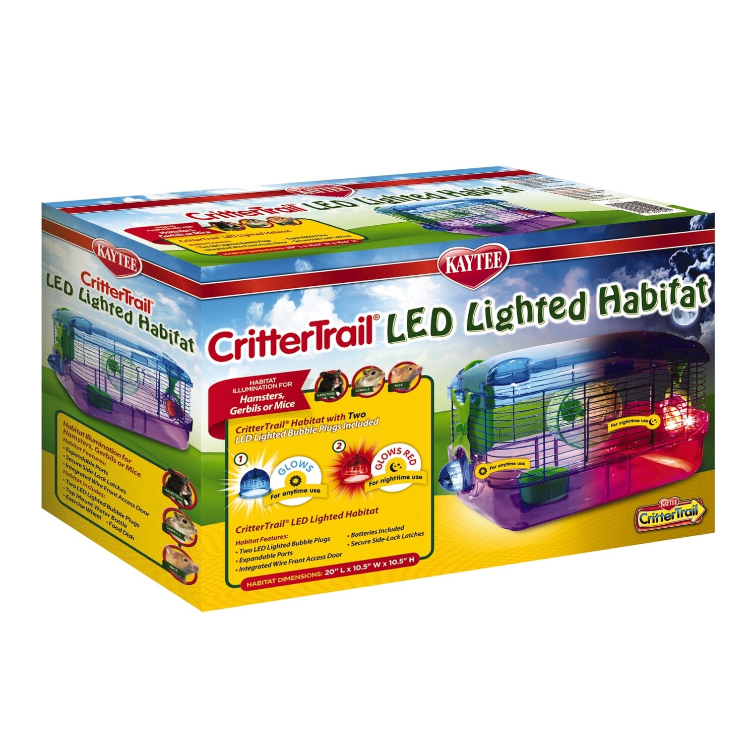 Kaytee CritterTrail LED Lighted Habitat  