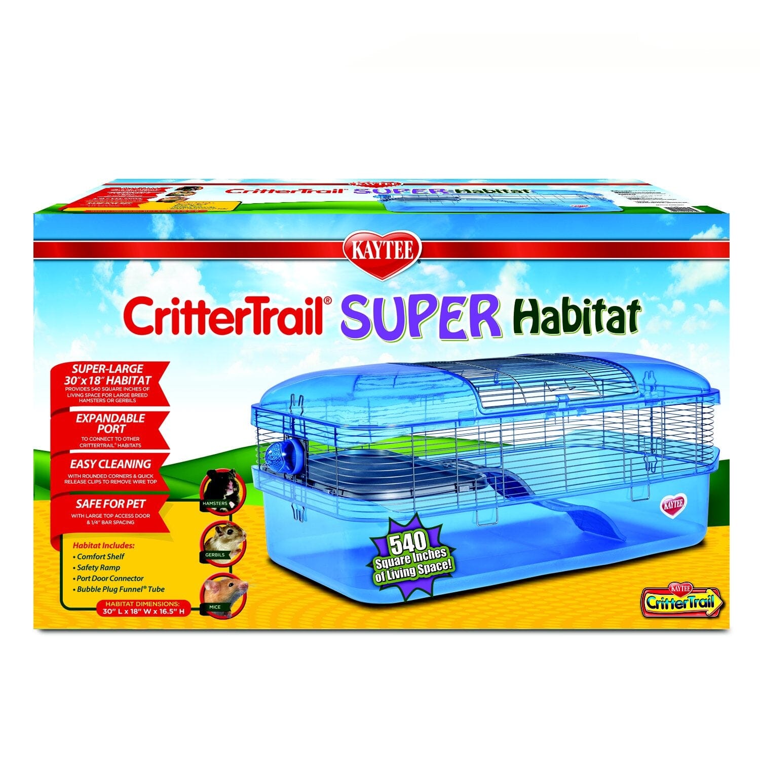 Kaytee CritterTrail SUPER Habitat - 30 in X 18 in X 16.5 in  