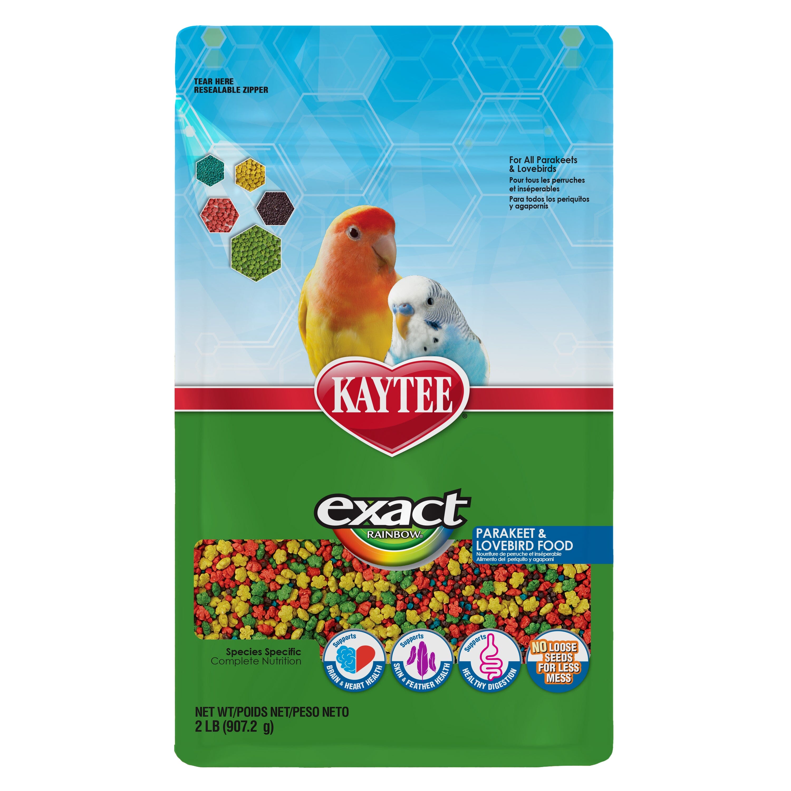 Kaytee Exact Rainbow Parakeet & Lovebird - 2 lb  