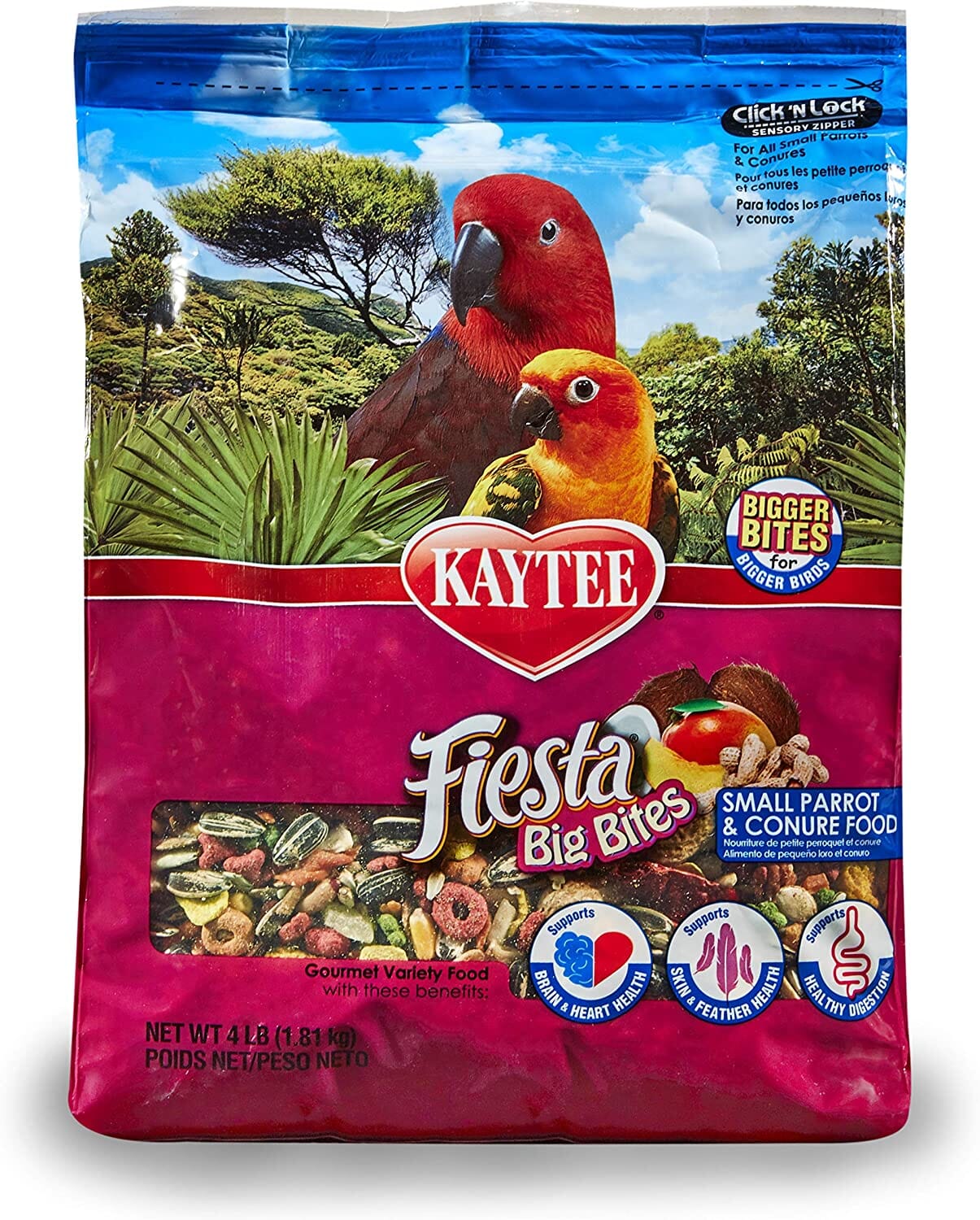 Kaytee Fiesta Big Bites - Parrot - 4 lb  