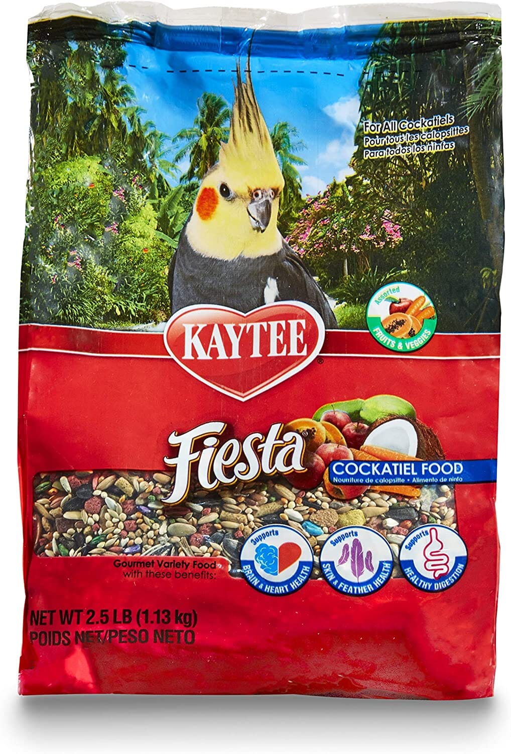 Kaytee Fiesta Cockatiel Food - 2.5 lb  