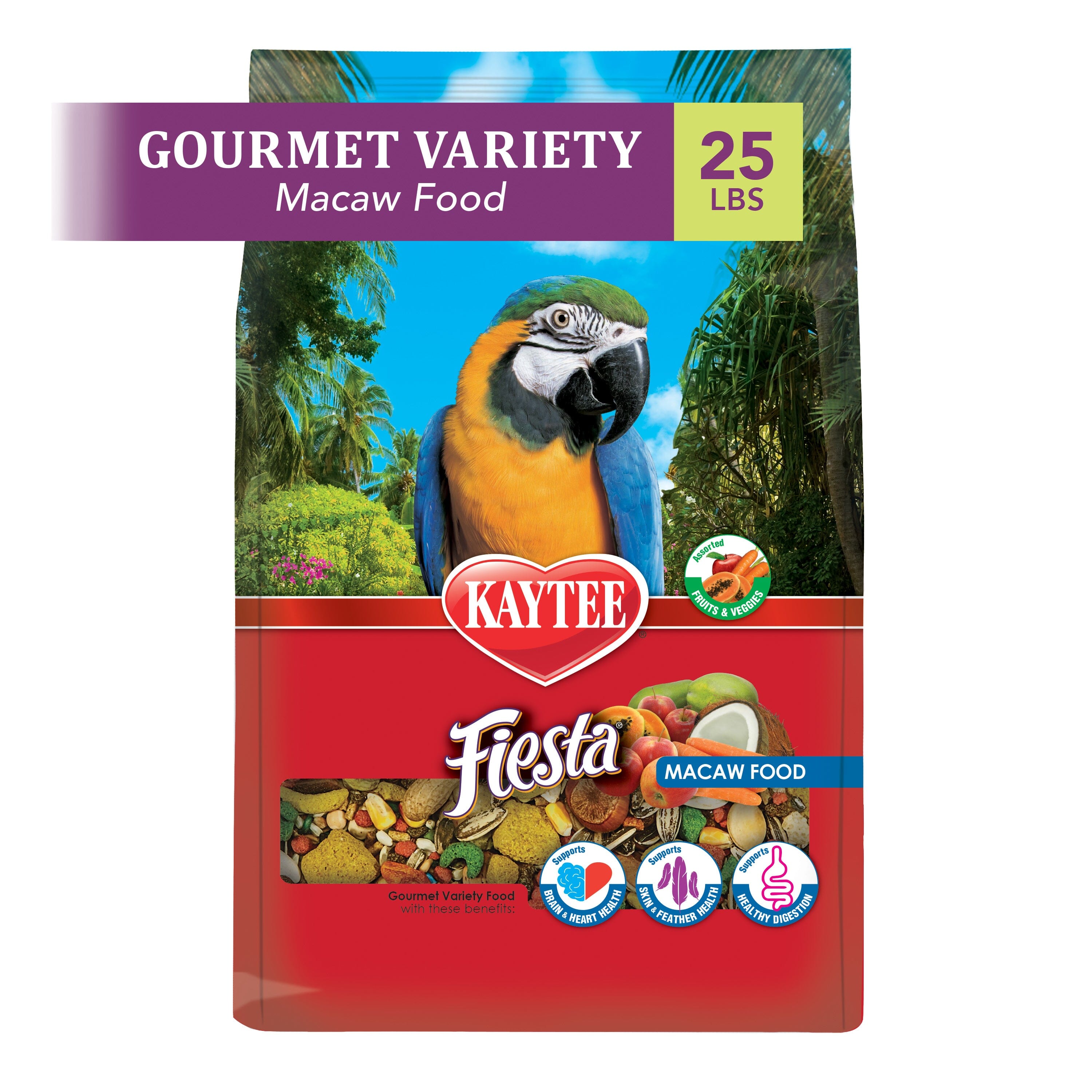 Kaytee Fiesta Macaws Bird Food - 25 lb  