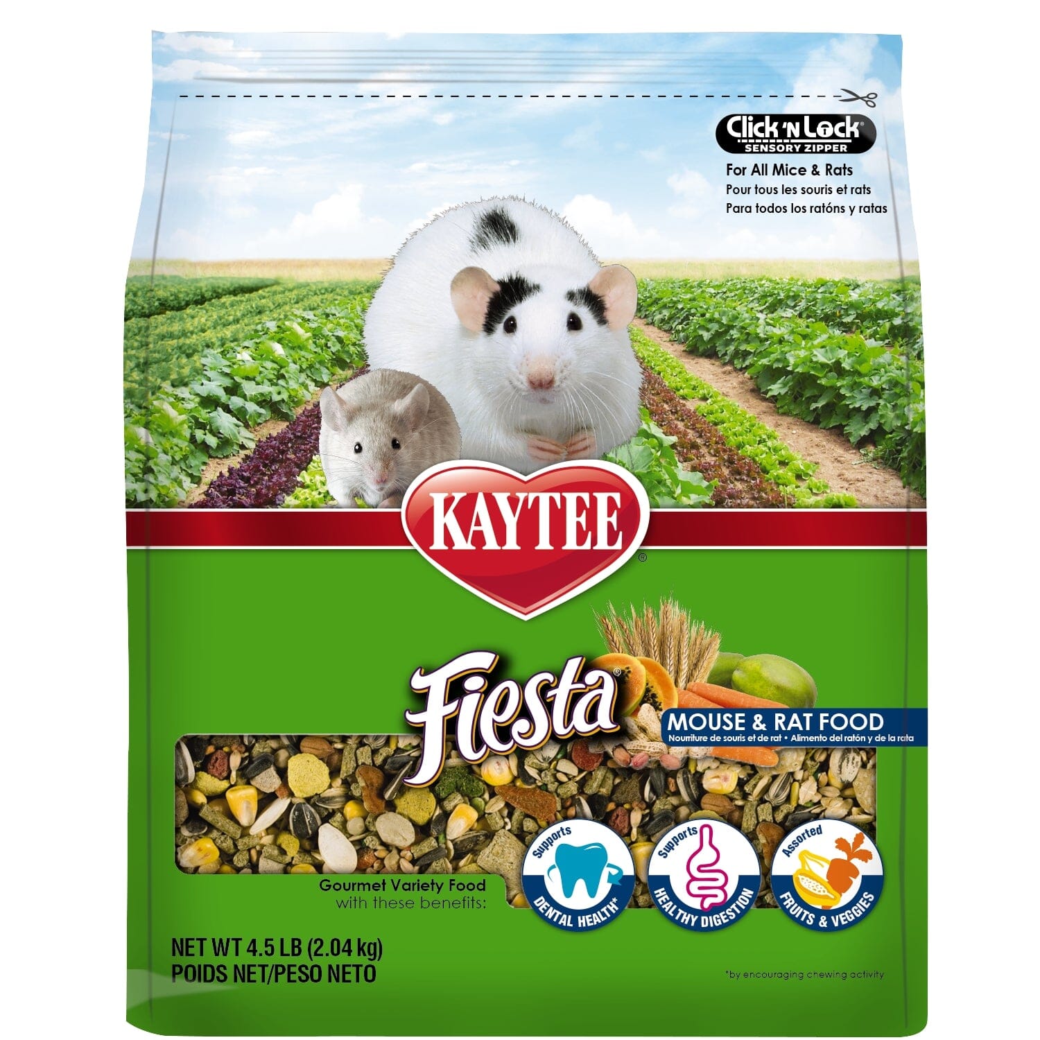 Kaytee Fiesta Mouse and Rat Food - 4.5 lb  