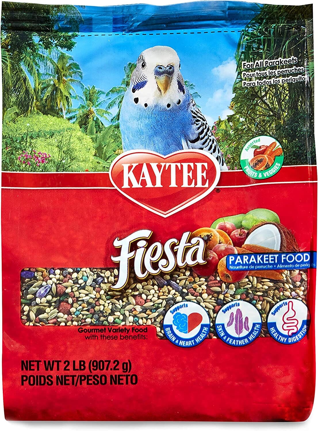 Kaytee Fiesta Parakeet Food - 2 lb  