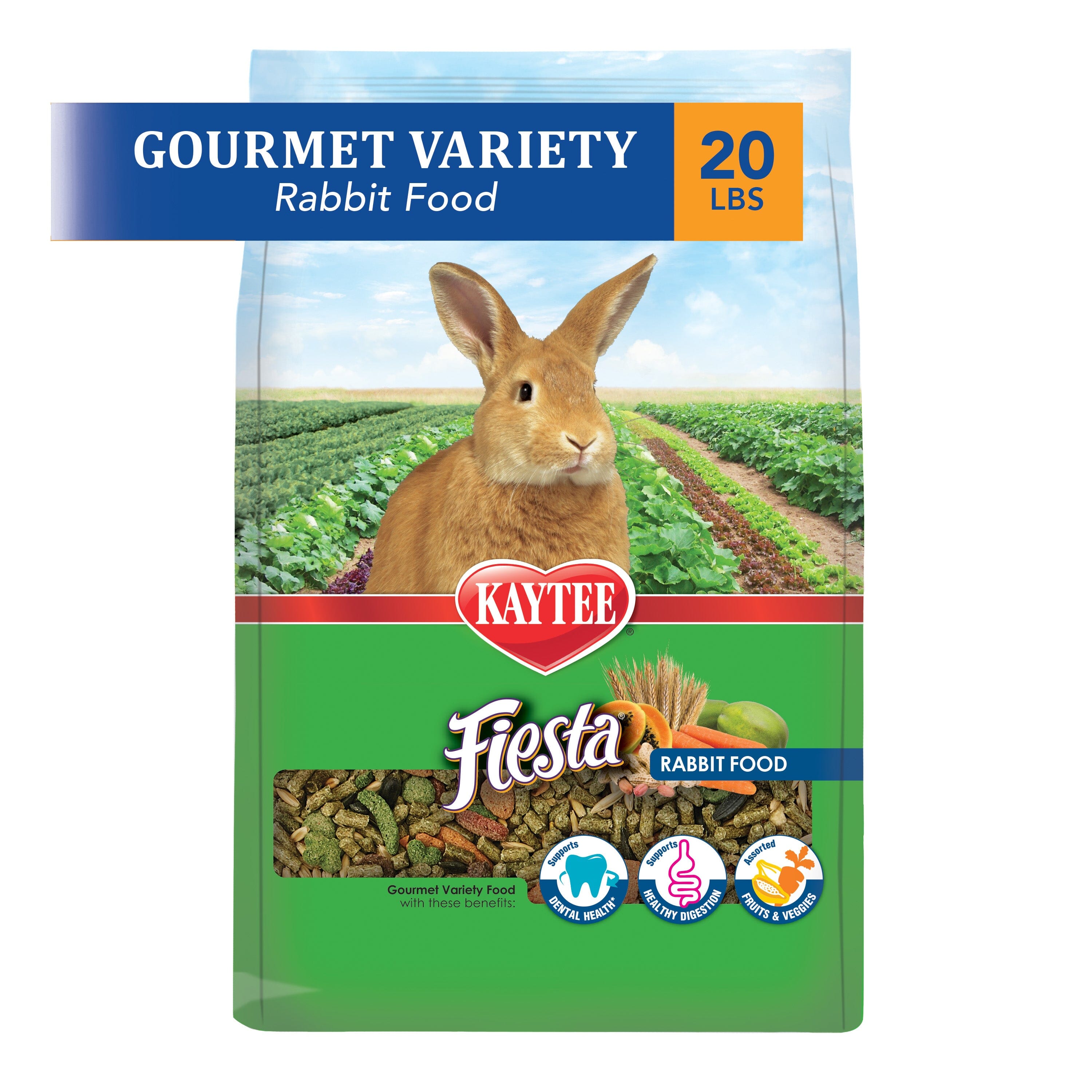 Kaytee Fiesta Rabbit Food - 20 lb  