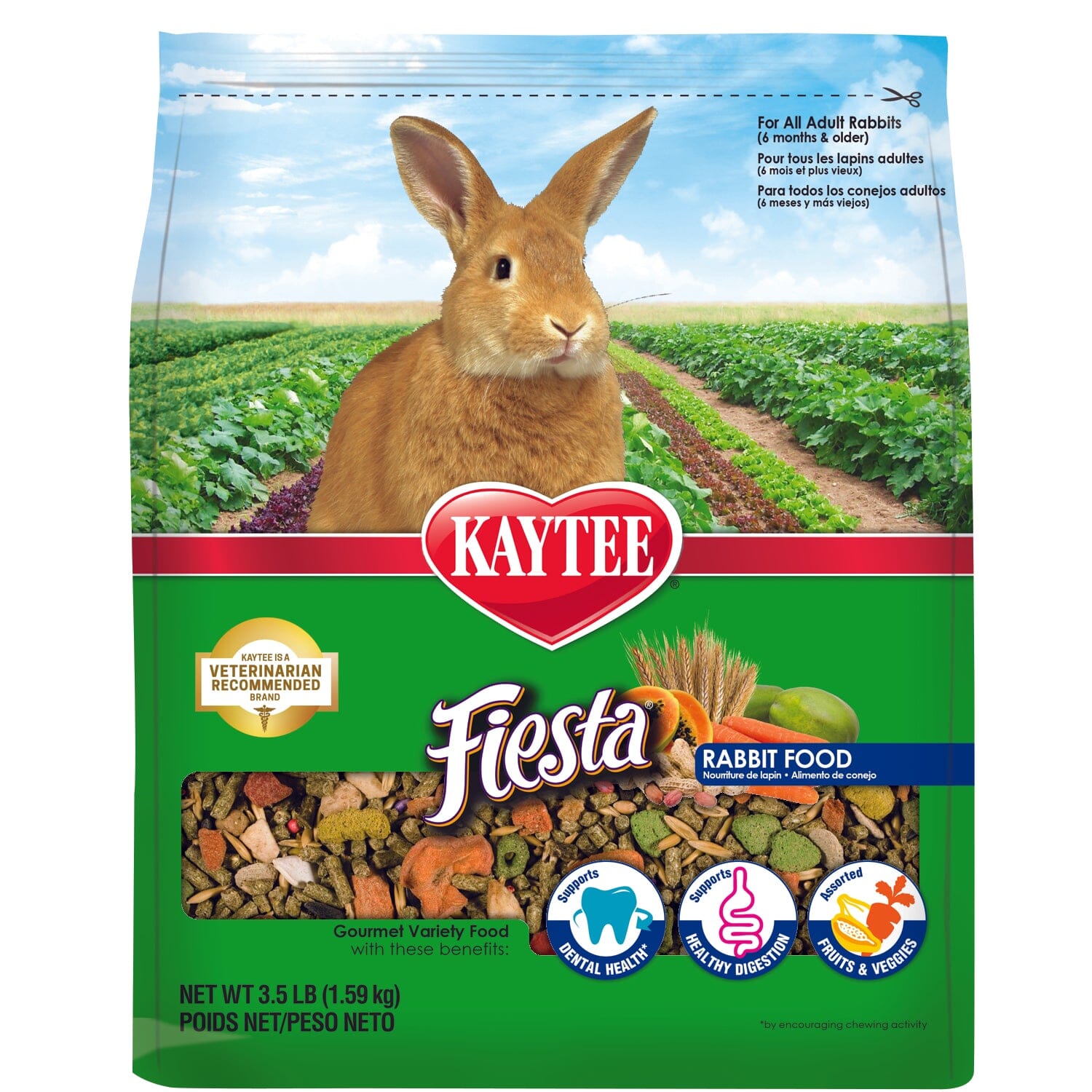 Kaytee Fiesta Rabbit Food - 3.5 lb  