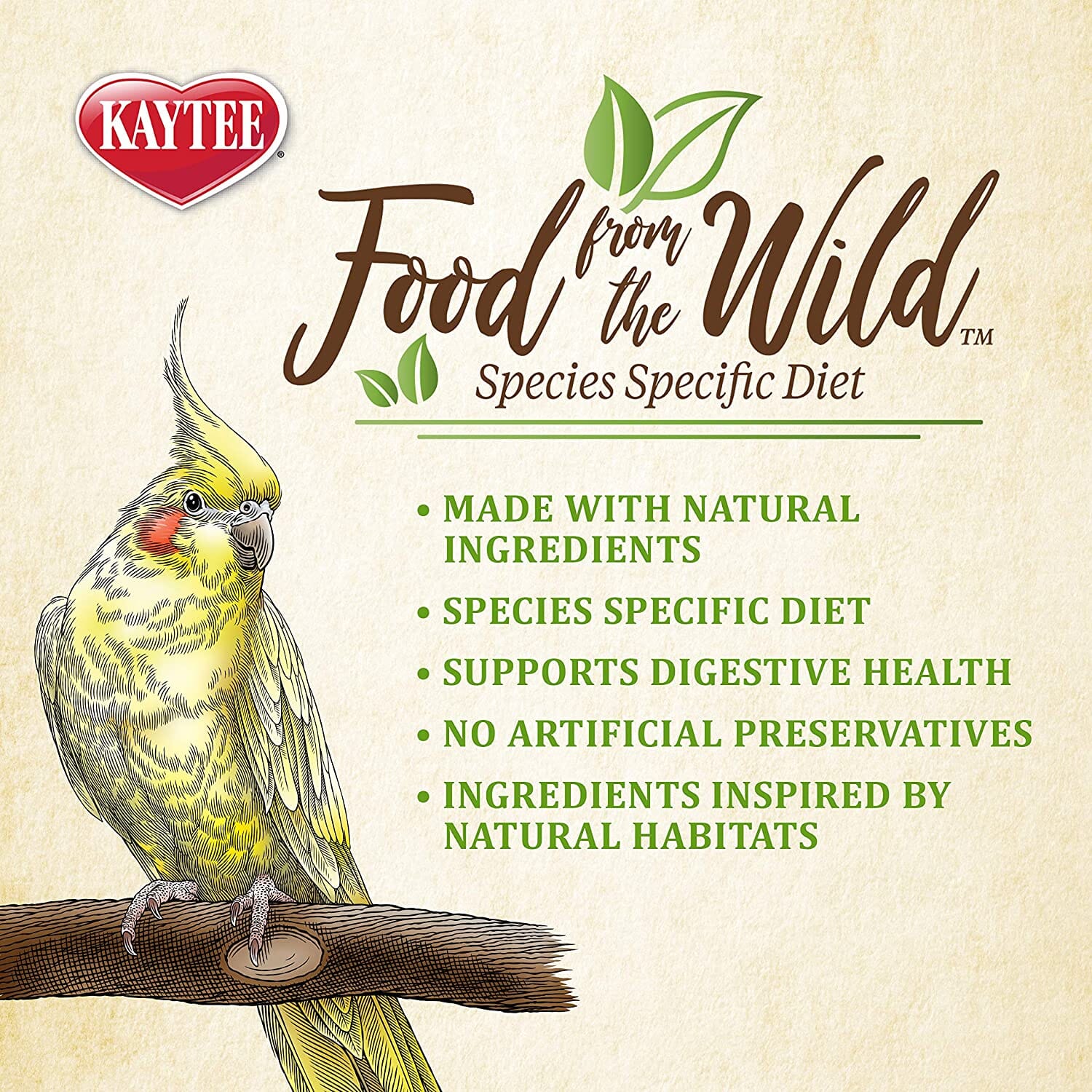 Kaytee Food from the Wild Cockatiel - 2.5 lb  