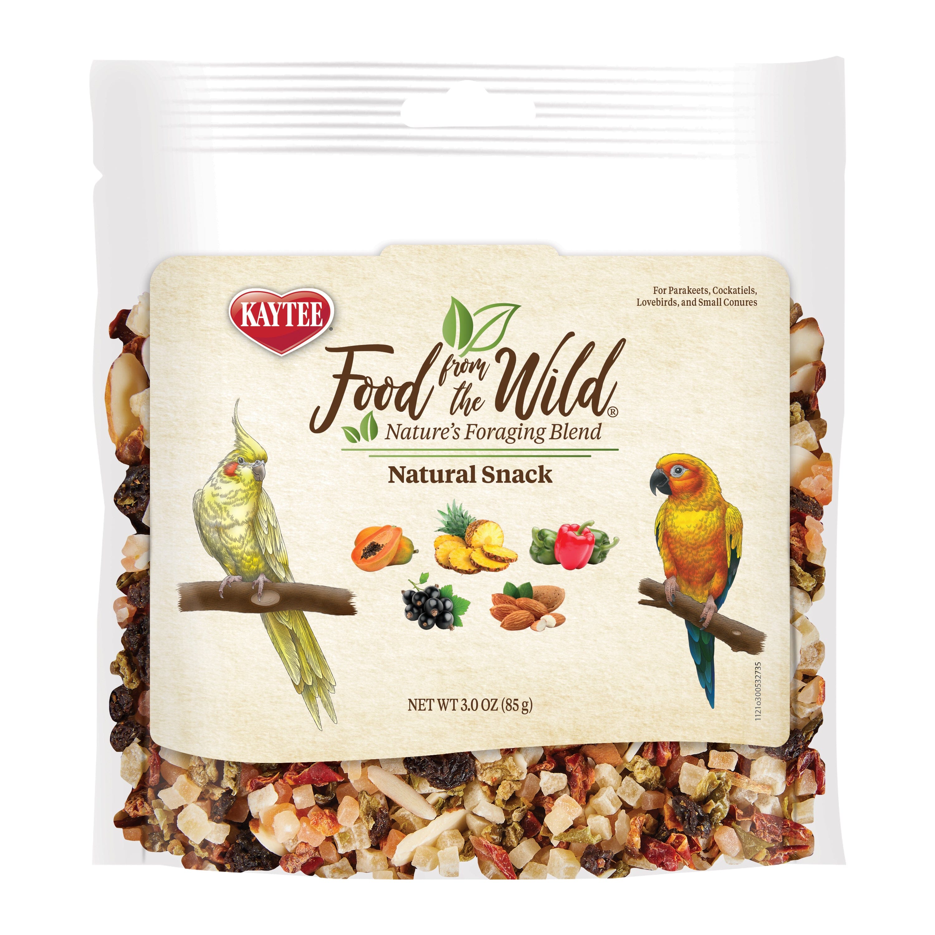 Kaytee Food From the Wild Natural Snack Small Pet Bird - 3 Oz  