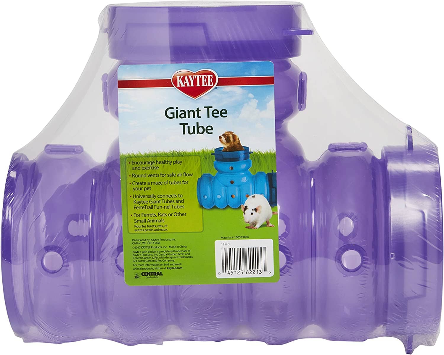 Kaytee Giant Elbo Tubes Tee Tube - 4.75 in Diameter  