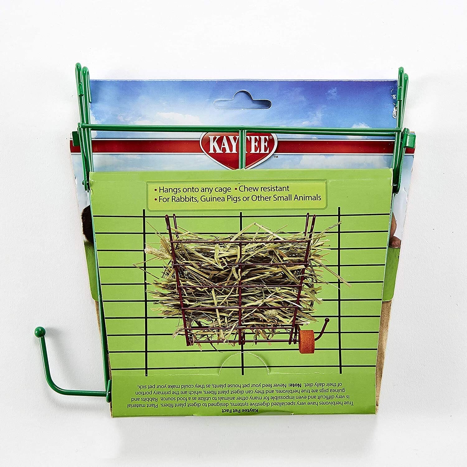 Kaytee Hay Manger Feeder With Salt Hanger Assorted - 4 in X 8 in X 7.25 in  