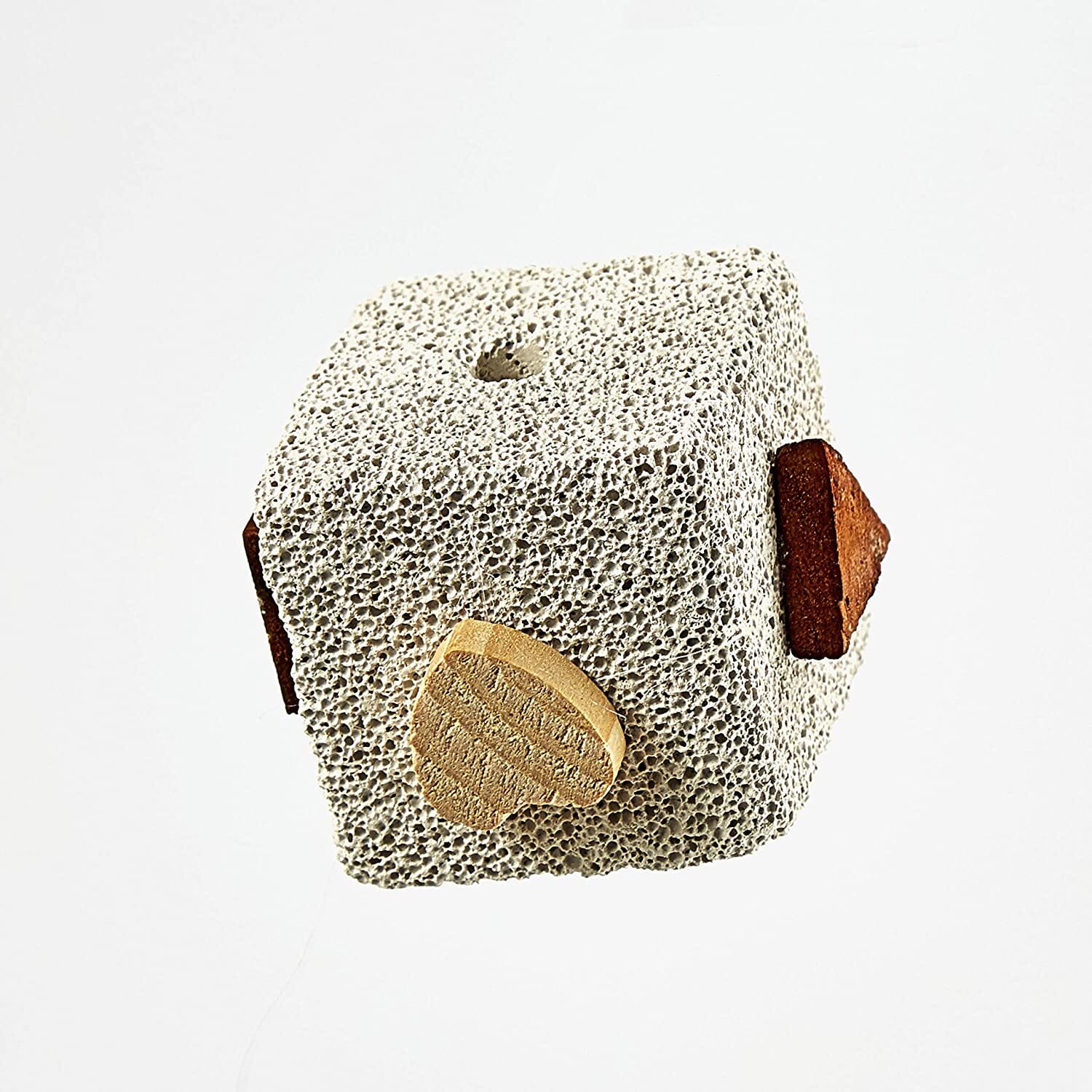 Kaytee Lava Block With Wood Chews - 2.5 in X 2.5 in X 5 in  