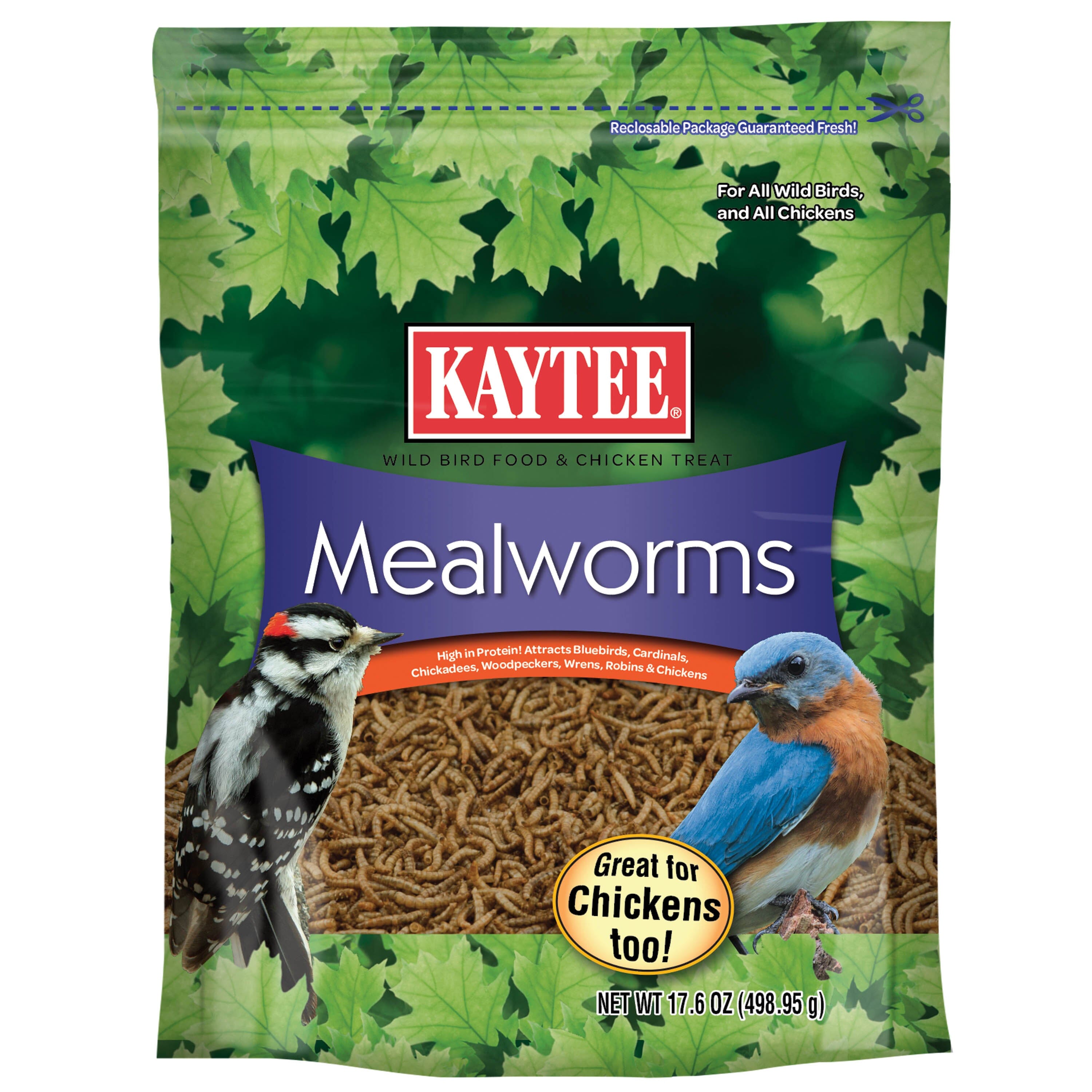 Kaytee Mealworm Food Pouch - 17.6 Oz  