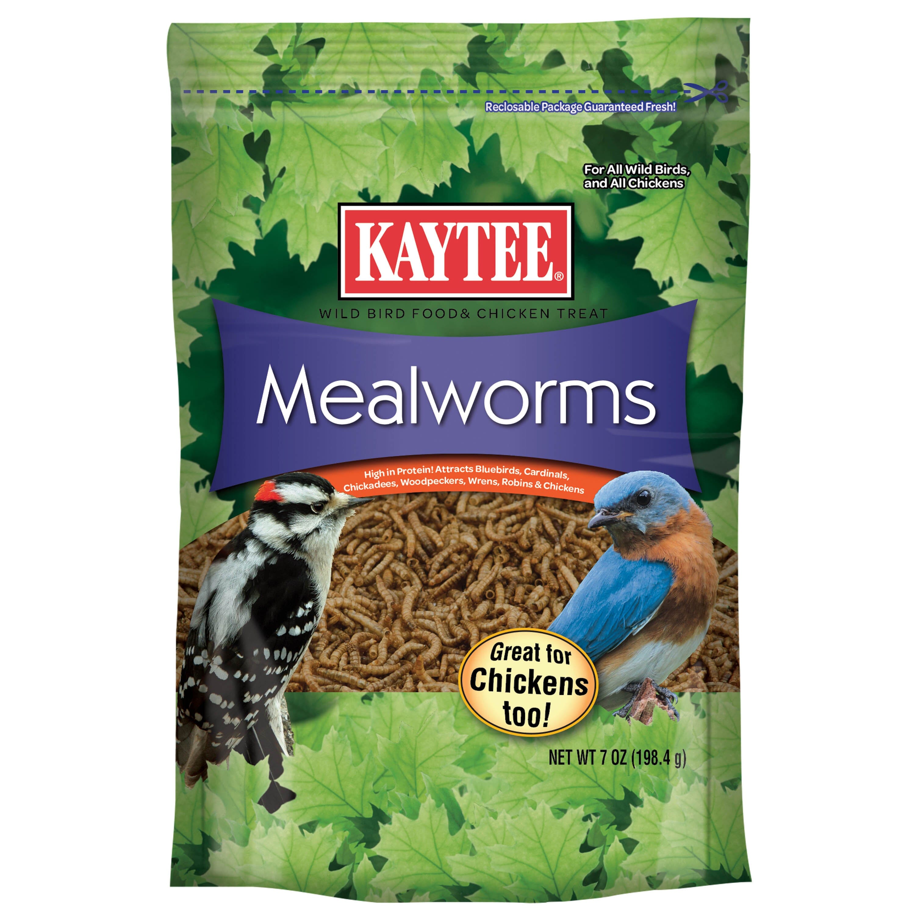 Kaytee Mealworm Food Pouch - 7 Oz  