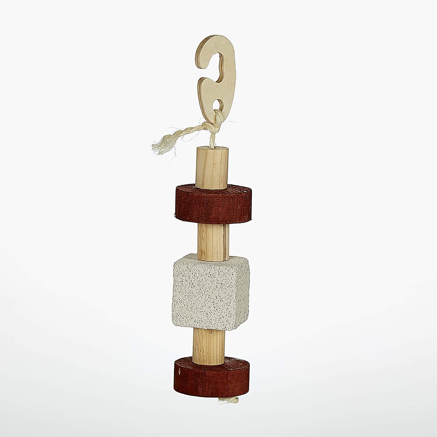 Kaytee Natural Lava 'n Wood Hanging Toy - 2 in X 2.5 in X 11 in  