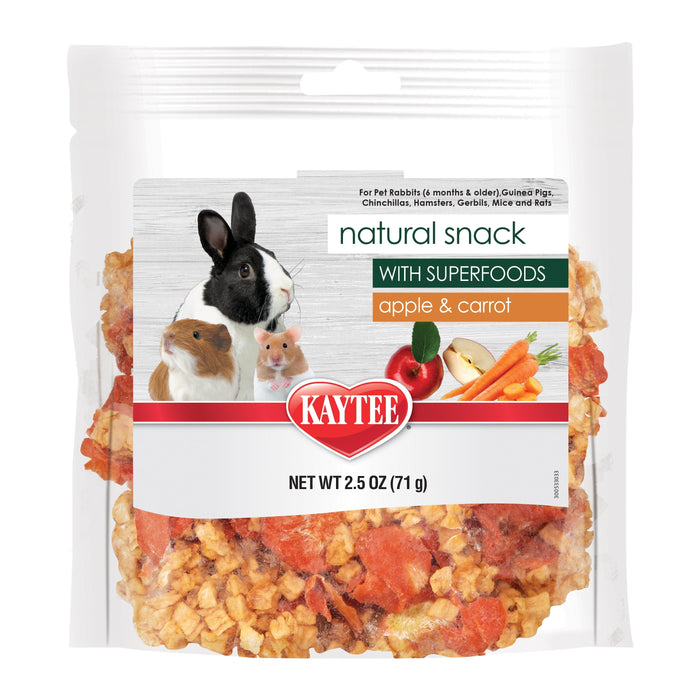 Kaytee Natural Snack with Superfoods Carrot & Apple Carrot and Apple Blend - 2.5 Oz