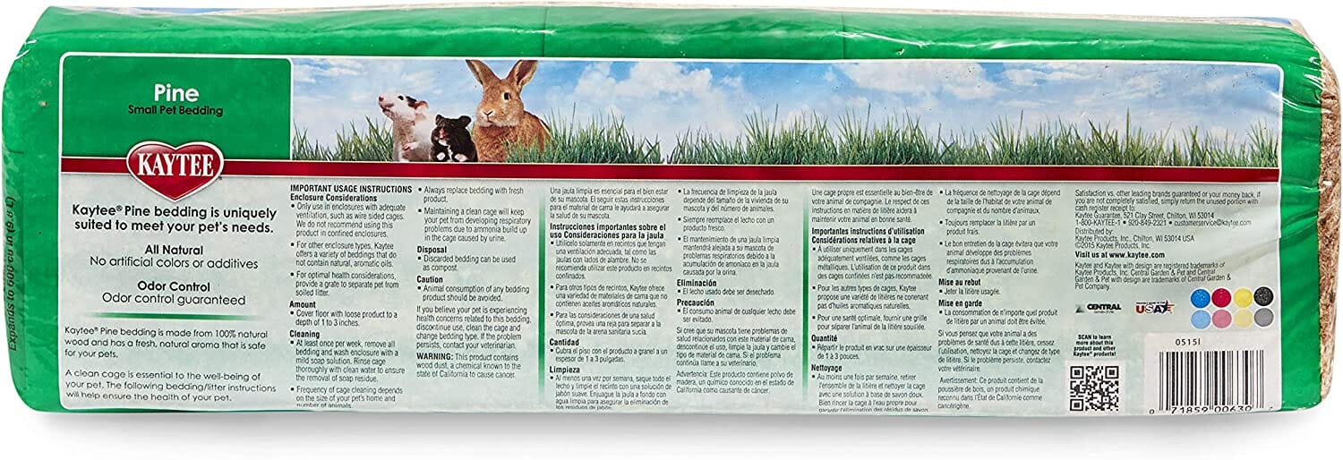 Kaytee Pine Bedding & Litter - 600 cu in  