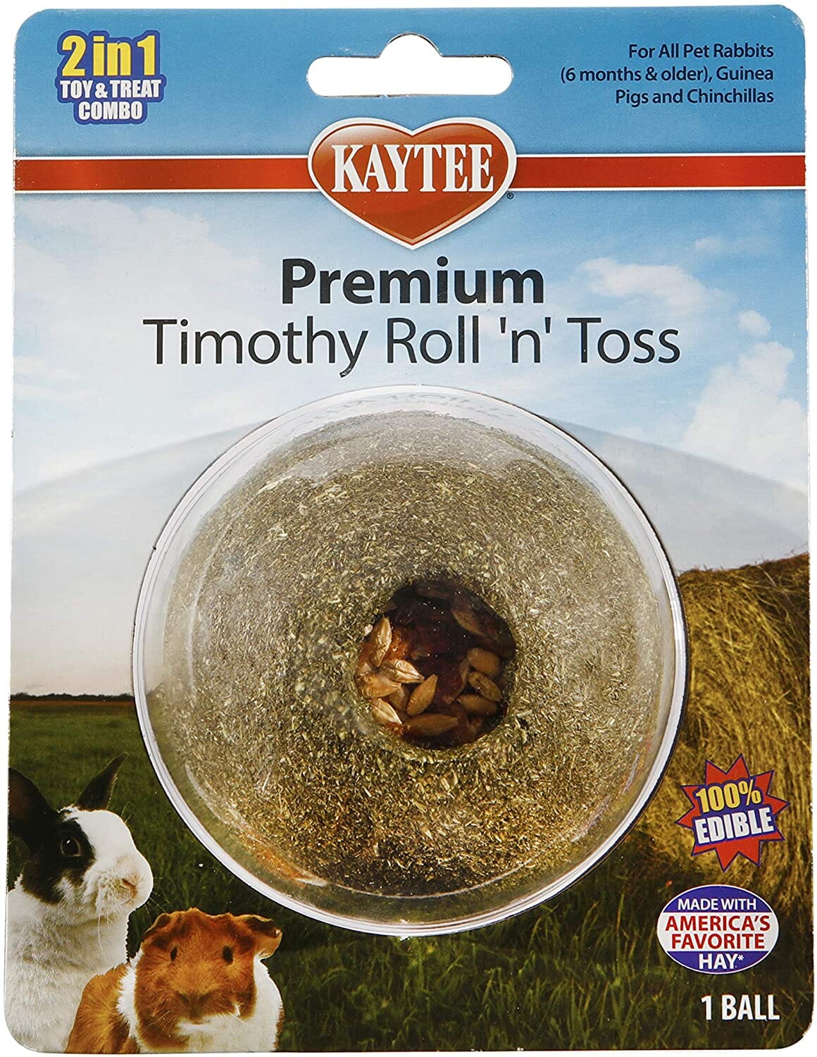 Kaytee Premium Timothy Roll'n'Toss Treat  