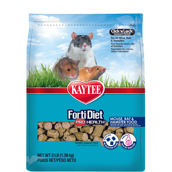 Kaytee Pro Health Mouse, Rat, and Hamster Food - 3 lb