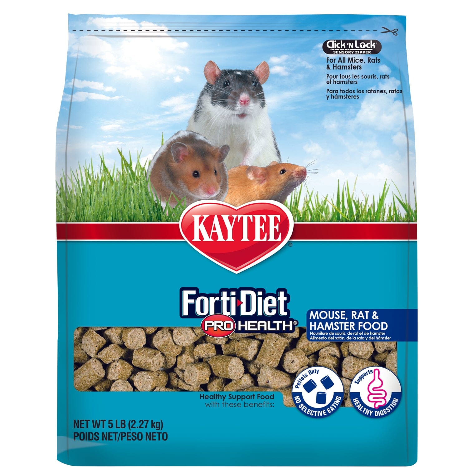 Kaytee Pro Health Mouse, Rat, and Hamster Food - 5 lb  