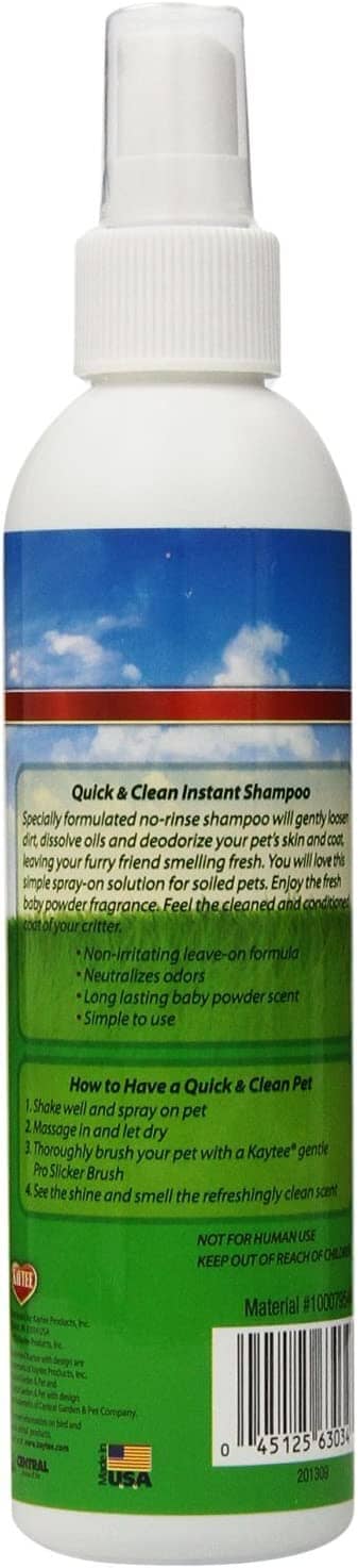 Kaytee Quick & Clean Critter Dry Shampoo - 8 Oz  