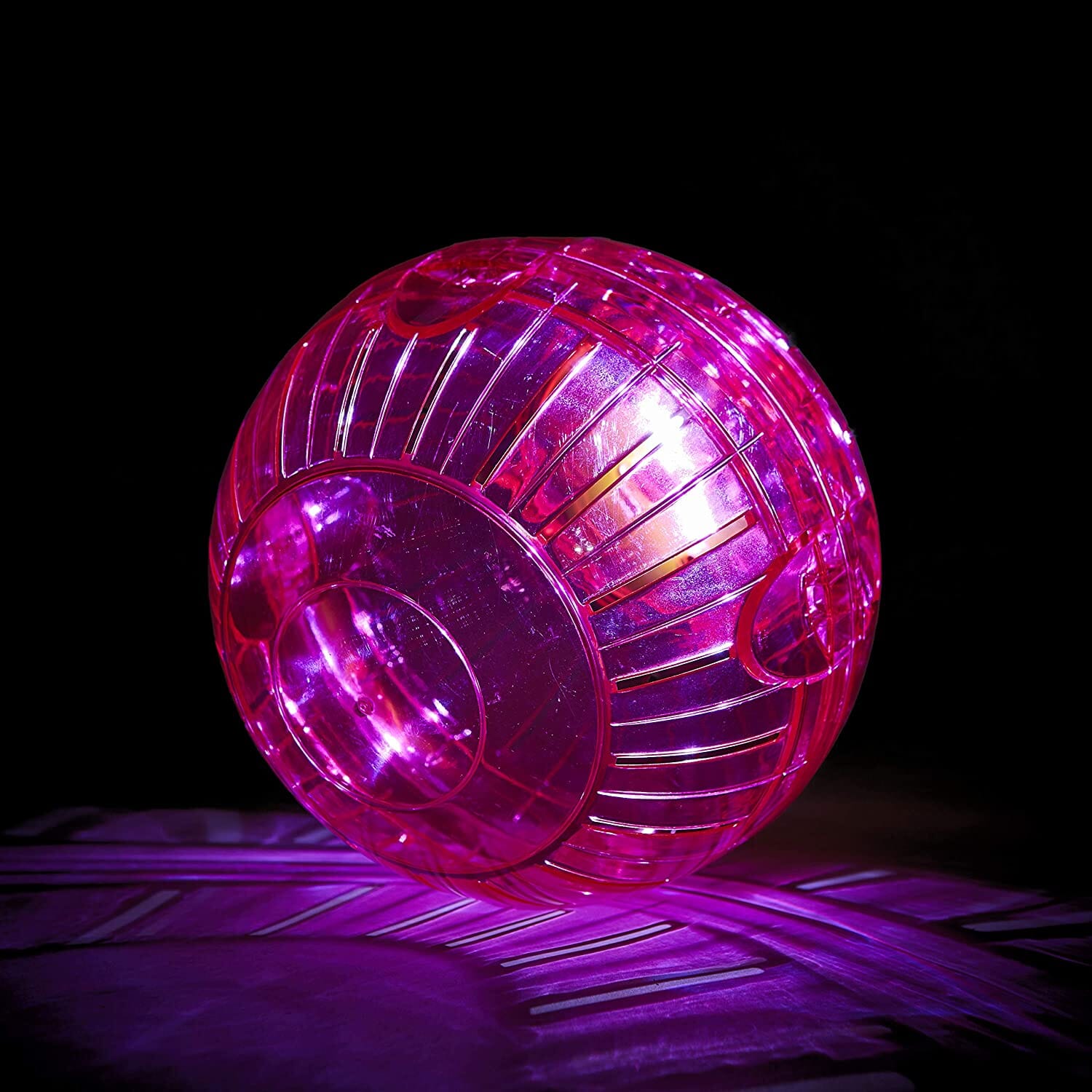 Kaytee Run-About Ball 7 inch, LED Lighted Rainbow - 7 in  