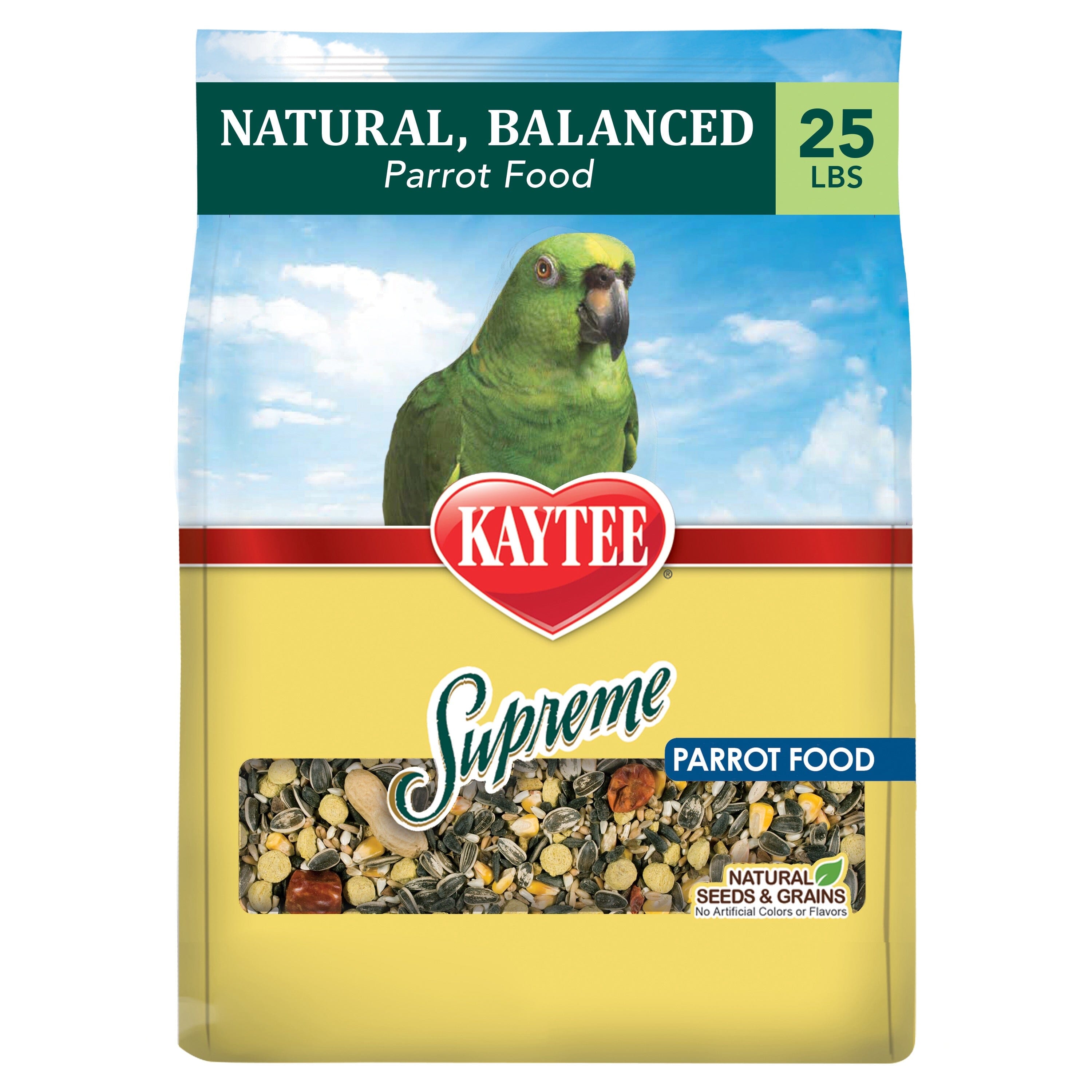 Kaytee Supreme Parrot Food - 25 lb Bag  