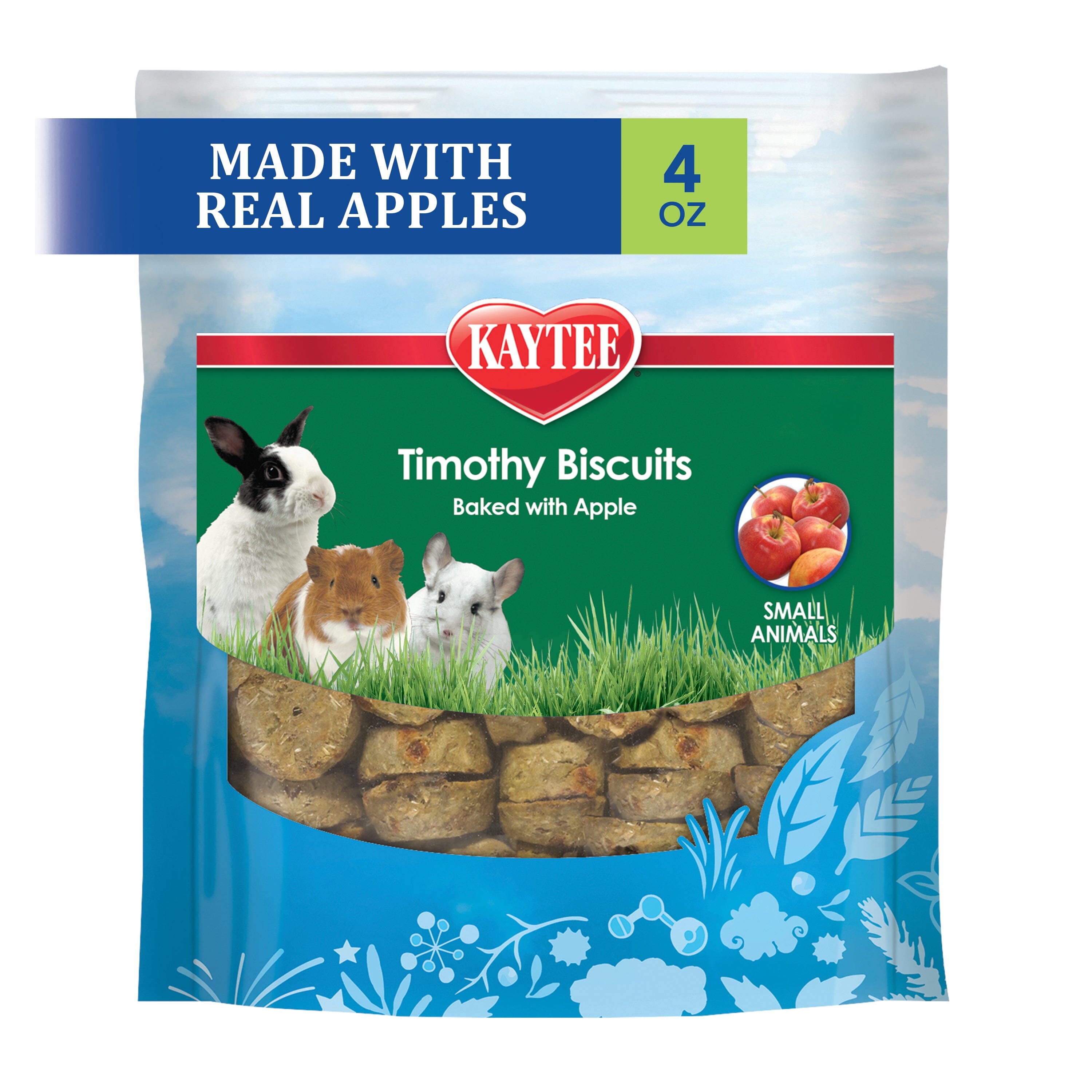 Kaytee Timothy Biscuits Baked Treat Apple - 4 Oz  