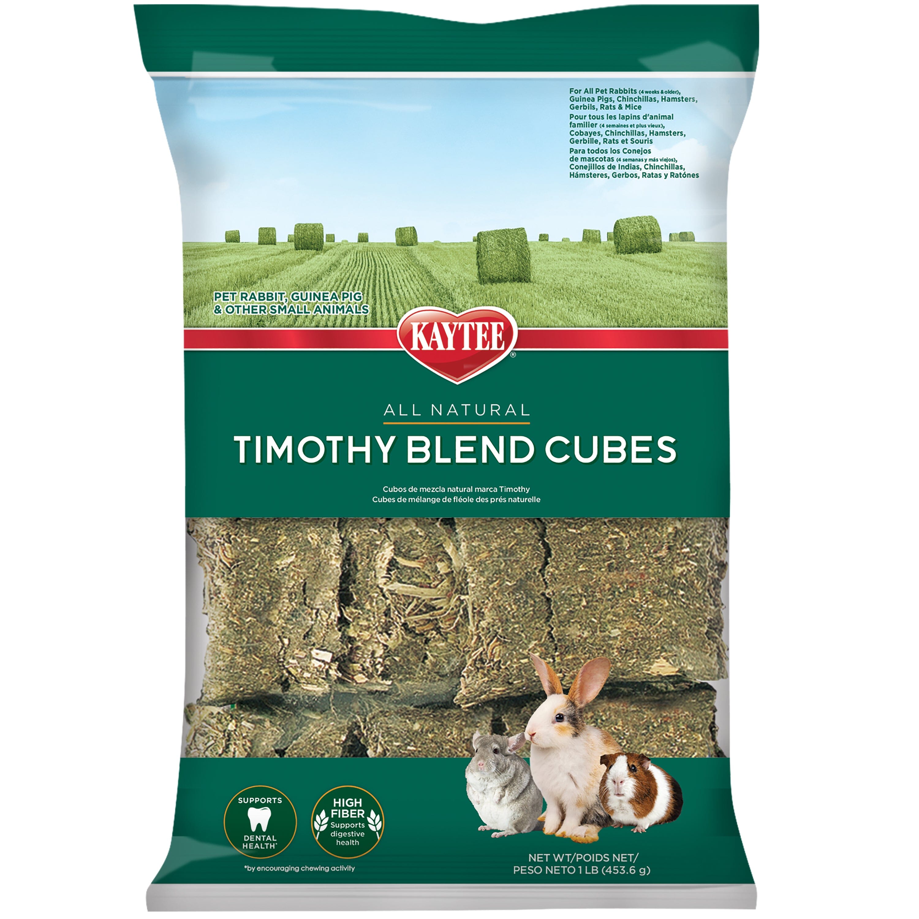 Kaytee Timothy Hay Blend Cubes - 1 lb  