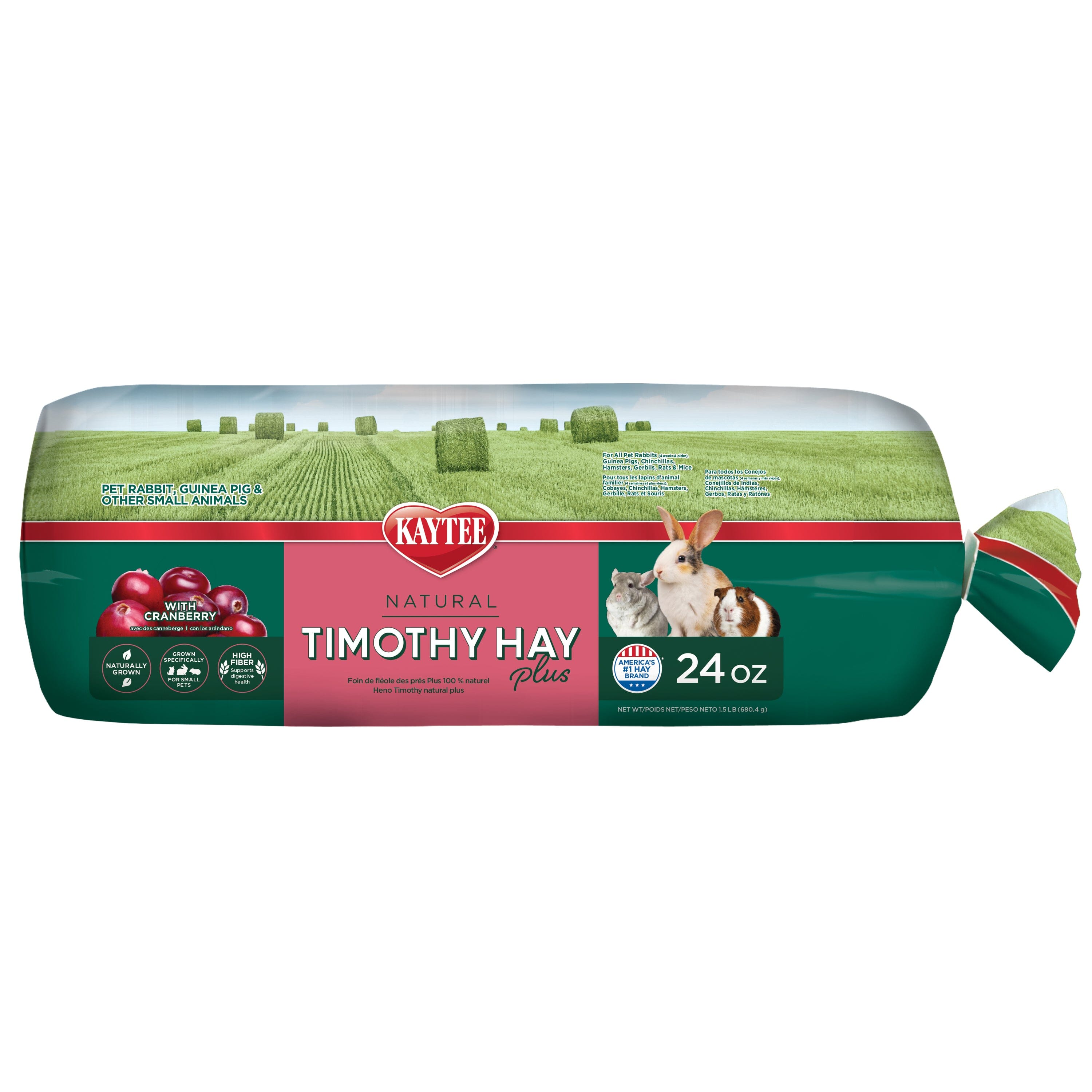 Kaytee Timothy Hay Plus Cranberries - 24 Oz  