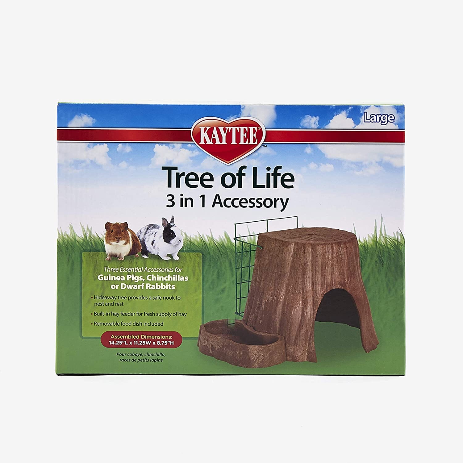 Kaytee Tree of Life 3-in-1 Pet Habitat Accessory Brown - Large  