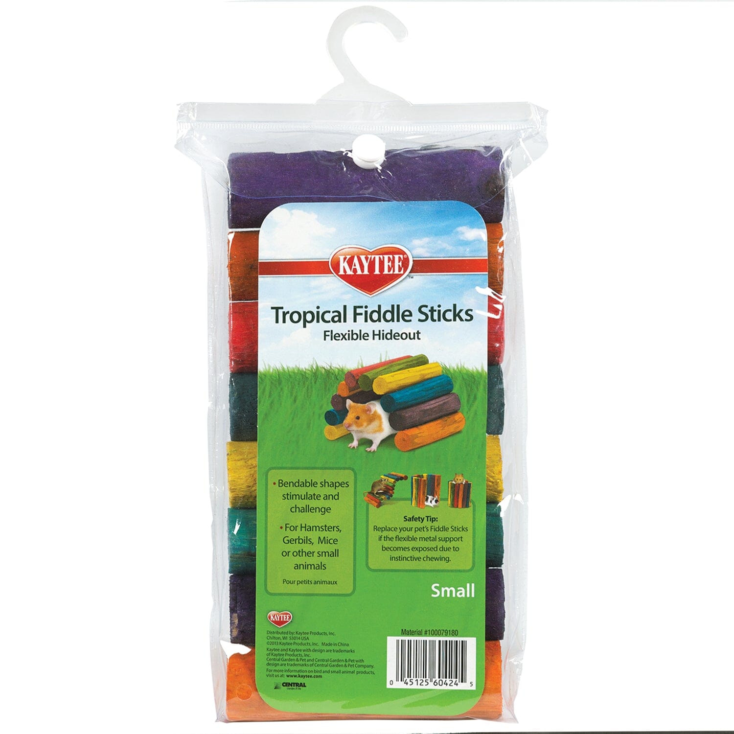 Kaytee Tropical Fiddle Sticks Hideout Multiple colors - Small  