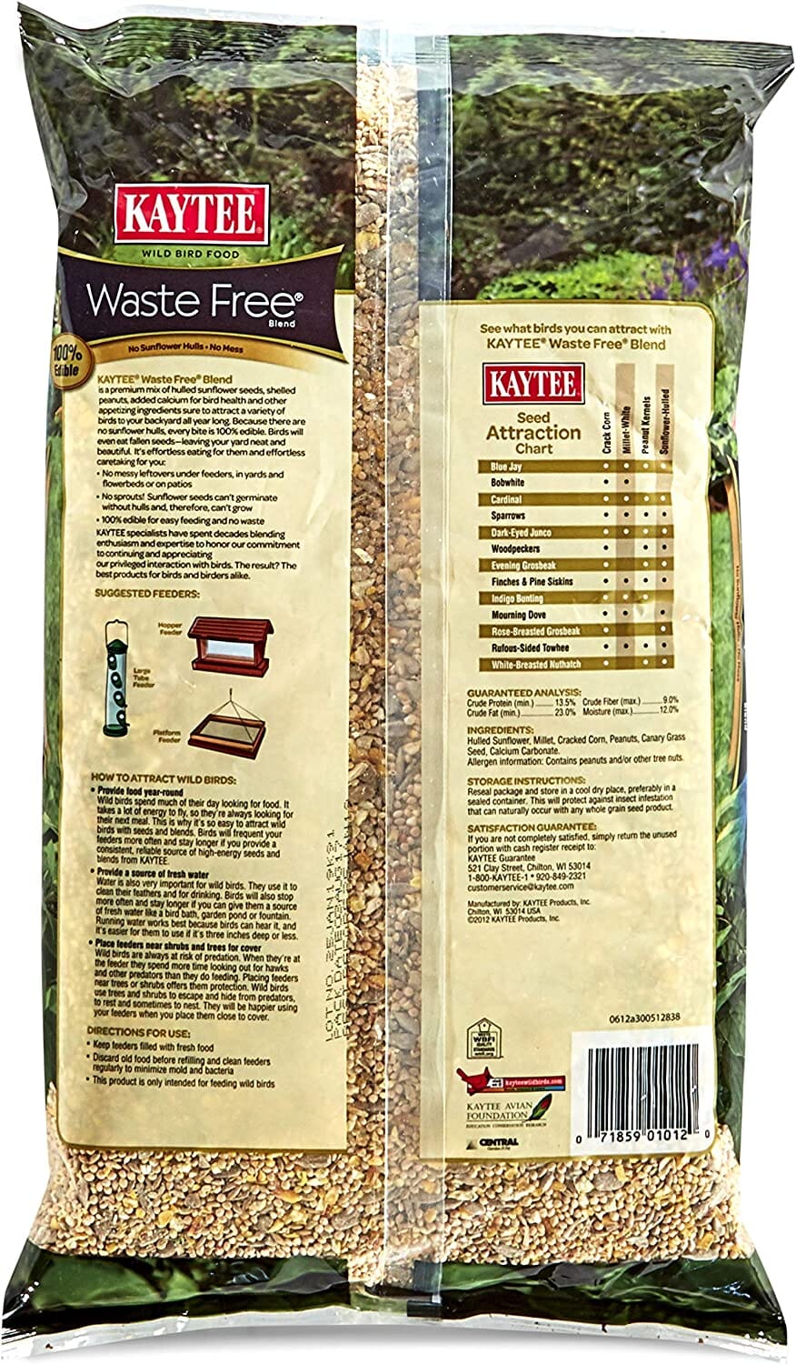 Kaytee Waste Free Blend Wild Bird Food - 5 lb  