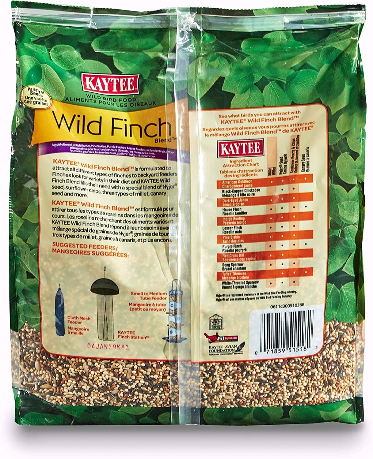 Kaytee Wild Finch Blend Wild Bird Food Stand Up Bag - 5 lb  